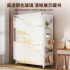 Steel bookshelf with door, glass bookshelf, multi-layer floor to ceiling dust-proof iron cabinet, household carbon steel storage cabinet, storage cabinet