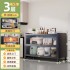 Kitchen shelves, floor standing multi-layer storage cabinets, microwave ovens, household multifunctional cabinets with doors, dust-proof storage cabinets