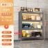 Kitchen shelf, floor to ceiling multi-layer dust-proof storage cabinet, household multifunctional bowl cabinet, dining cabinet, storage cabinet