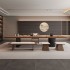 Modern tea making table, solid wood tea drinking table and chair combination, simple, luxurious, high-end feeling, home living room, office