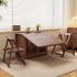 All solid wood folding dining table, small household dining table, rectangular dining table chair, foldable folding table, dining table