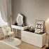 Ultra thin and extremely narrow 30cm dressing table integrated bucket cabinet, bedroom bed tail cabinet, ultra narrow dressing table, cream wind