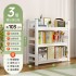 Steel floor standing bookshelf for home study, modern and simple iron storage rack for children's picture books, book storage rack