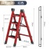 Ladder, home folding ladder, thickened zigzag ladder, retractable multifunctional engineering ladder, alloy indoor portable