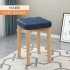 Solid wood stool, modern household square stool board, living room stool, dining table chair, stackable wooden stool, simple small stool