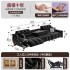 Zero wall multifunctional electric sofa, retro adjustable first-class intelligent cabin, chenille velvet fabric three person sofa