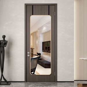 Hanging door, wearing mirror, full body mirror behind the door, ins bedroom, rental room, dormitory, household wall mounted fitting mirror hanging on the wall