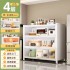 Kitchen shelves, floor standing multi-layer storage cabinets, microwave ovens, household multifunctional cabinets with doors, dust-proof storage cabinets
