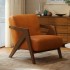 Nordic solid wood Richard living room single sofa chair retro balcony coffee shop antique style designer lazy homestay