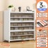 Steel shoe cabinet dust-proof entrance cabinet for household use, newly popular large capacity iron art flip up door, multi-layer shoe rack