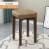 Solid wood stool, modern household square stool board, living room stool, dining table chair, stackable wooden stool, simple small stool