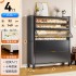 Household steel shoe cabinet storage cabinet with integrated storage against the wall, popular in 2025. Large capacity shoe rack at the entrance of the entrance