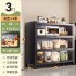 Kitchen storage cabinet, storage cabinet, floor standing multi-layer dust-proof storage cabinet, microwave oven, household multifunctional cabinet with door