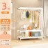 Open style clothes hanger, bedroom storage cabinet, easy assembly, floor standing shelf, hat rack, rental room shelf, wardrobe