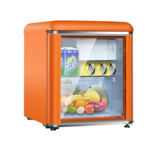 Zhigao Hotel Small Refrigerator Small Refrigerator Living Room Office Refrigerator Fresh Beverage Tea ins Retro Ice Bar