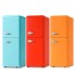 Zhigao Color Refrigerator Double Door Refrigerated Freezing Nostalgic First Class Energy Efficiency Retro Home Refrigerator Freezer