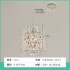 French medieval style bedside pendant light, crystal dining pendant light, hallway entrance light, American retro bedroom small hanging line light