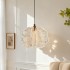 French cream style hanging line lamp, modern and simple bedroom, room lifting headboard pendant lamp, creative high-end feeling, mysterious light off