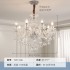 French luxury chandelier villa living room lamp dining room lamp bedroom high-end atmospheric crystal chandelier creative personality art