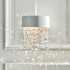 French crystal pendant light, creamy style master bedroom bedside lamp, Italian style light luxury high-end feeling living room entrance hanging line lamp