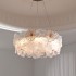 French medieval style living room pendant light 2025 new high-end restaurant light bedroom light creative lotus leaf glass art
