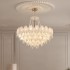 Light French living room pendant light, modern internet famous master bedroom crystal light, cream style children's room light, high-end dining room light