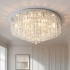 Crystal lamp, circular ceiling lamp, modern and simple master bedroom lamp, room lamp, LED living room large lamp, light luxury style
