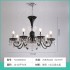 French black medieval style living room pendant light, crystal dining pendant light, bedroom European style candle light, high-end feeling, hall main light