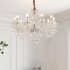French luxury chandelier villa living room lamp dining room lamp bedroom high-end atmospheric crystal chandelier creative personality art