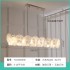 French style living room pendant light, modern, luxurious, high-end, elongated dining room lighting fixture, 2025 new cream style master bedroom light