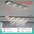 French crystal dining pendant light, modern minimalist home restaurant light, luxurious coffee shop bar counter, dining table hanging line light