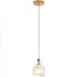 French luxury bedroom bedside lamp, master bedroom, American retro cream style new glass pendant lamp, homestay villa lamp