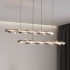 Crystal pendant light 2025 new restaurant lighting minimalist bedroom light modern living room intelligent control modern minimalist