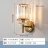 Postmodern minimalist and luxurious crystal wall lamp, American style bedroom, bedside, hallway, staircase, living room, background wall, LED light
