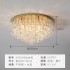 Crystal lamp, circular ceiling lamp, modern and simple master bedroom lamp, room lamp, LED living room large lamp, light luxury style