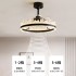 2025 new invisible fan light Italian minimalist fan light luxury high-end bedroom restaurant fan pendant light integrated 2025 new invisible fan light Italian minimalist fan light luxury high-end bedroom restaurant fan pendant light integrated