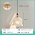French luxury bedroom bedside lamp, master bedroom, American retro cream style new glass pendant lamp, homestay villa lamp