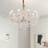 French luxury chandelier villa living room lamp dining room lamp bedroom high-end atmospheric crystal chandelier creative personality art