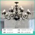 French style living room pendant light, retro crystal light, black antique style bedroom master light, high-end designer dining room lighting fixtures