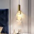 Modern minimalist bedside pendant light Nordic light luxury bedroom light creative crystal lighting, popular internet red light ice cube light