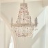 French countryside style restaurant pendant light, vintage colored crystal light, Bohemian villa courtyard light, banquet hall pendant light