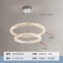 Living room pendant light 2025 new crystal simple modern bedroom light dining room Zhongshan lighting intelligent voice control
