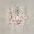 French medieval style bedside pendant light, crystal dining pendant light, hallway entrance light, American retro bedroom small hanging line light