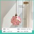 French romantic bedroom lamp, princess bedroom bedside small pendant lamp, modern restaurant bar counter, dressing room, embroidered ball flower pendant lamp