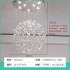 French crystal dining pendant light, modern minimalist home restaurant light, luxurious coffee shop bar counter, dining table hanging line light