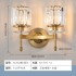 Postmodern minimalist and luxurious crystal wall lamp, American style bedroom, bedside, hallway, staircase, living room, background wall, LED light
