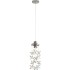 French style light luxury bedroom headboard pendant light 2025 new flower crystal hanging line lamp high-end feeling foyer petals