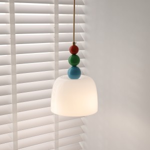 French cream style bedroom bedside pendant light, children's room, Nordic creative retro restaurant light, internet famous bar lighting