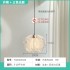 French cream style hanging line lamp, modern and simple bedroom, room lifting headboard pendant lamp, creative high-end feeling, mysterious light off