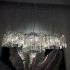 High end French restaurant crystal chandelier, light luxury, modern simplicity, dining table, bar counter, bedroom bedside small chandelier